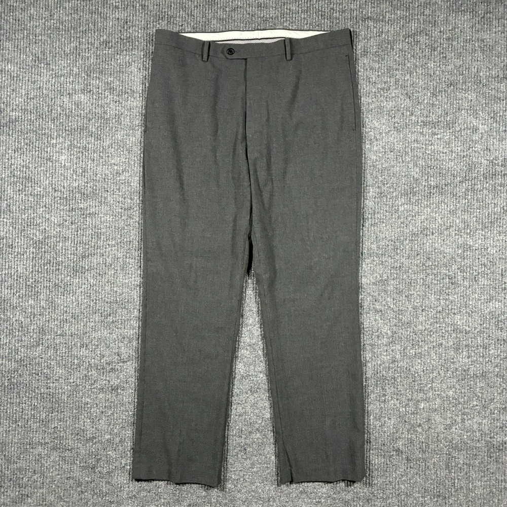 Daniel Cremieux Signature Collection Mens Pants 36x30 Dark Gray Mid Rise